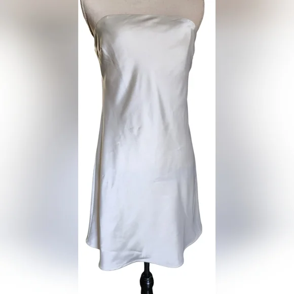 wild fable satin tube dress Women's Satin Halter Maxi Dress